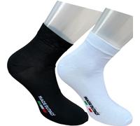 6 pares de calcetines fantasmas hombre mujer de puro algodón hilo de Escocia 100% elástico Made in Italy, Zapatillas Bicolor, 40-46