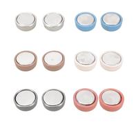 6 pares de cierres de hiyab con hebillas, chal, bufanda, accesorios fijos, botones de aleación para hiyab, talla única, como se describe