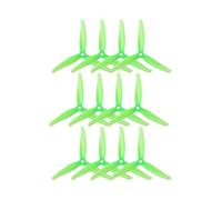 6 Pares de hélices Tri-Blade Nazgul F5/5140 de 5 Pulgadas for Motores 2207, Accesorios Esenciales for Drones de Carreras con visión en Primera Persona(6pairs F5 Green)