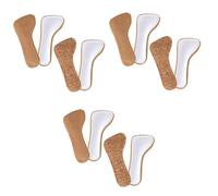 6 pares de plantillas recortadas de corcho Plantillas for caminar Insertos for zapatos de mujer Plantillas adhesivas for zapatos Plantillas for compras Alfombrilla for zapatos Plantillas for sandalias
