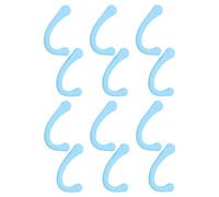 6 pares de protectores de oídos y orejeras de silicona con almohadilla de correa para los oídos para un uso diario cómodo (azul)