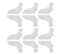 6 Pares De Separadores De Dedos Y Cojines Para Juanetes, Separador De Dedos Gordos Almohadilla Suave De 3 Orificios Suministros Correctores Superpuestos Para Aliviar El Dolor