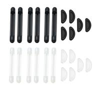 6 Pares De Vasos Cubiertas De Piernas, 6 Pares De Gafas Almohadillas Para La Nariz, Almohadillas Para La Nariz Sin Deslizamiento, Gafas Suaves Y Cómodas Anti-Deslizamiento.