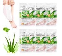 6 Pares Mascarilla Pies, Máscara Pies Peeling, Foot Peel Mask, Mascarilla Pies Hidratante, para Repara la Piel Pies, Calcetines Hidratantes para Pies, Mascarilla para Pies Mujeres y Hombres