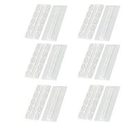 6 Pares Retenedor para Zócalo Blanco Abs sin Perforaciones