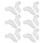 6 pares, separador de dedo gordo, almohadilla suave de 3 orificios, alivio del dolor, suministros correctores superpuestos, antideslizante, alta elasticidad, para hombres y mujeres adultos