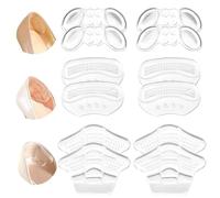 6 Pares Silicona Almohadillas para Talón, Almohadillas Autoadhesivas para Talón, Inserciones de Gel, Cojín de Tacón Alto Taloneras, Protectores de Ampollas, para Mujeres y Hombres, Mayoría de Zapatos