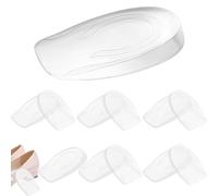 6 Pares Taloneras Silicona, Almohadillas De Gel para Talones Elevación De 1 cm, Plantillas Talon Autoadhesivas, Almohadillas Plantillas para Hombres y Mujeres