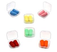 6 Pares Tapones para Los Oídos de Espuma, Tapones de Reducir Ruidos Oidos, Tapones de Oídos de Dormir, Tapones para Los Oídos Insonorizados para Trabajar, Estudiar, Lugares Ruidosos