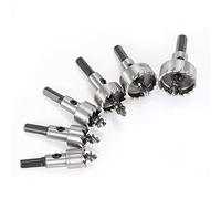 6 Pcs 16-32MM, HSS Broca Agujero Consideró de alta velocidad Perforar plancha de acero inoxidable,hierro,cobre,latón,aluminio,vidrio y otros laminados