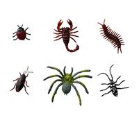 6 PCS Adornos de Zapatos,Genial Shoe Charms Pins Encantos de Zapatos Tema Insectos Bromas Gracioso Interesante Araña PVC Decoración para Clog Sandals Favores de Fiesta Regalos para Niños Niñas Adultos