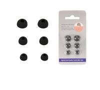 6 PCS Auriculares de Silicona Consejos para los oídos de Repuesto para CMF by Nothing Buds Pro 2 Eartips Auriculares Kits Cubierta Consejos para los Auriculares Orejera Eargels Accesorios (Negro)