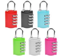 6 pcs candado combinacion,Candado Taquilla,Candados de Acero Inoxidable,para Puerta de Verja,Lockers, Maleta de Equipaje,Cerraduras de Equipaje,Archivadores, Caja de Herramientas