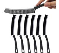 6 Pcs Cepillo Limpieza Grietas Crevice Gap Cleaning Brush, Cepillo de Limpieza se Grietas de Cerdas Duras,Multifunción Cepillo se Limpieza Hogar Adecuado Para Baño, Cocina