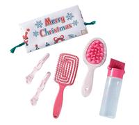 6 Pcs Cepillo Para Cabello Navidad Conjunto Peinado Para Cabello Double Lado Cabelludo Color Peine Accesorios