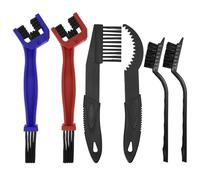 6 Pcs Cepillos Para Cadena Y Plato, Herramienta De Limpieza Para Cadena, Cepillos Para Limpieza De Bicicletas, Herramienta De Mantenimiento Y Limpieza, Cepillo Limpiador para Bicicletas Y Motos