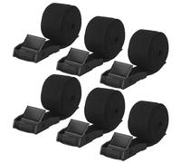 6 PCS Correas Tensoras Colocar,Cinchas de Amarre 100cm,con Acero Inoxidable Cierre de Clip según DIN EN 12195-2,Correa de Fijación para Bicicletas, carritos y Maletas de Motocicletas