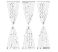 6 PCS De Plantillas Parabola Matemáticas, Plantilla De Parábola Unidades Y General, Set Profesional Para Estudiantes, Diseñadores Y Profesionales De Oficina, Resistente Y Preciso Para Dibujo Técnico