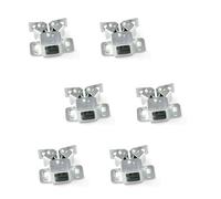 6 PCS Doble Rodillo Gabinete Pestillo Puerta, Cierre Puerta Armario con Rodillo Doble, Pestillo Metálico para Muebles, Cajones, Cierre Golpete y Pestillos para Puertas (ZINCADO)