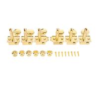 6 Pcs Electric Guitar Tuning Pegs, Metal Gold Replacement Keys, Machine Head Tuners with Screws and Studs, Easy Installation for Accurate Tuning