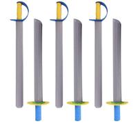 6 pcs Espada de Espuma para niños 21 en Largos Cuchillos de Espuma de eva Espada de Juguete 2 Estilos Seguros Espadas de Cosplay Suaves para Jugar Juguetes peleadores para niñas para niños Jugando a