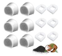 6 pcs Filtros de Carbón Activado para Fuentes de Agua de Mascotas, Repuestos Compatibles con P-et-Sa-fe Drinkwell, Sistema de Filtración Cerámica para Gatos, Cat Water Fountain Feeder Filters