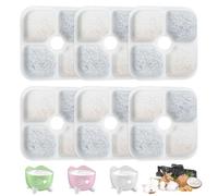 6 Pcs Filtros Fuente Gatos Compatible con Catit Pixi Fonte de Agua para Gatos, Filtro Fuente Gato, Filtro Fuente para Gatos, Filtro de Repuesto para Fuente de Agua Gatos Bebederos Fuente