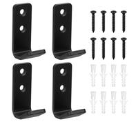 6 Pcs Gancho Pared, Ganchos para Colgar Resistentes, Ganchos Pared, Ganchos para Pared en J, Ganchos para Colgadores de Garaje, Soporte de Montaje para Almacenar Escaleras Colgar Bicicletas