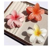 6 Pcs Gradient Flower Hair Claw Clip Women Fashion Large Hairpin Barrettes Bohemia Accessories(3Pcs-7)