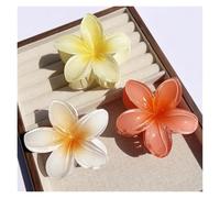 6 Pcs Gradient Flower Hair Claw Clip Women Fashion Large Hairpin Barrettes Bohemia Accessories(3Pcs-8)