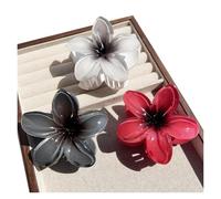 6 Pcs Gradient Flower Hair Claw Clip Women Fashion Large Hairpin Barrettes Bohemia Accessories(3Pcs-3)