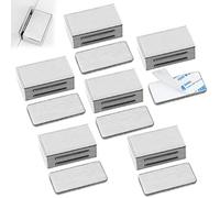 6 Pcs Iman Pestillo para Puerta Armario, Cierre Magnetico de Puertas Armario, Cocina Inox Cerradura Magnetica Puerta Metalica, Mueble Cierre Cajones Alacena Clausura Cerradura Magnetica