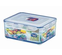 6 pcs Lock & Lock Recipiente hermético, de conserva de la Caja, 5,5 litros de Forma Rectangular con Juego de desagüe de Rejilla, de Cristal, 295 x 230 x 118 mm, Set by Danto