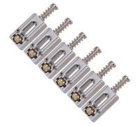 6 PCS Metal Roller Modern Saddle Electric Guitar Tremolo Bridge Saddles Guitar Bridge Roller Reemplazo Sillas Montar Duración Duradera