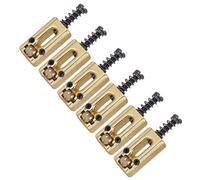 6 PCS Metal Roller Modern Saddle Electric Guitar Tremolo Bridge Saddles Guitar Bridge Roller Reemplazo Sillas Montar Duración Duradera