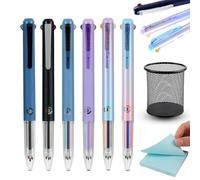 6 Pcs Multicolor Pen, 3-In-1 18 Colors, Nurse Pens, Retractable 0.5mm 3-In-1 Multicolor Gel Ink Pens,18 Colors Quick Drying Gel Ink Pen, for Hospital, Office,School Supplies (6PCS)