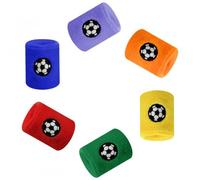 6 PCS Muñequeras Deportivas para Niños Absorbentes y Elásticas, Pulseras Deportivas para Niños Pulseras de Sudor Coloridas para Fútbol Baloncesto Correr Tenis y Deportes Atléticos