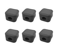 6 PCS Organizador Cables, Clip de Cable Ajustable Organizador Sujeta Cables Adhesivo y Magnético Fuerte Soporte Adhesivo para Escritorio Mesilla de Noche Cable de Carga HDMI, Negro