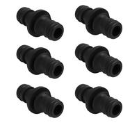 6 PCS Plástico Doble Extensor Conectores Double Male Hose para Manguera de Jardín 1/2", Empalme Manguera en Plástico Resistente con Conexión Rápida, Incluye Anillos O-Ring