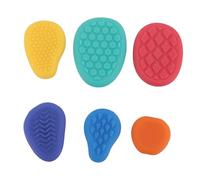 6 PCS Sensorial con Textura, Diseño Ergonómico Soft Touch Sensory Stones para la Concentración, Adecuado para el Hogar, la Escuela, la Oficina o los Viajes, Hecho de Silicona