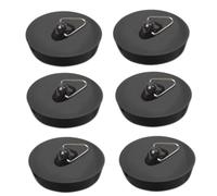 6 PCS Tampões de Drenagem, Apones de Drenaje de Goma, Tapón Lavabo Universal de Goma con Ganchos, Tapón Fregadero y Tapón Bañera Antifugas, Apto para Cocina, Baño, Lavabo y Desagües Estándar