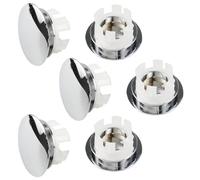 6 Pcs Tapa Agujero Lavabo, Tapa Rebosadero Lavabo, Anillo Desbordamiento Lavabo, Para Baño Cocina Repuesto De Lavabo