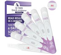 6 pcs Test de Embarazo, Detección temprana test, Pruebas de embarazo, Prueba de Embarazo Resultado Rapido en 3 Minutos (Púrpura)