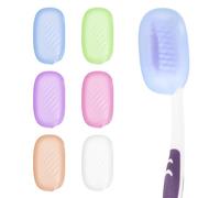 6 Pcs Toothbrush Head Protector Silicone Toothbrush Covers Caps for Household Travel
