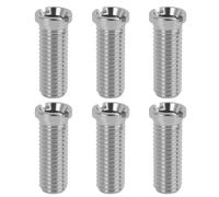 6 PCS tornillos huecos para tapón fregadero cocina, M12 x 35 mm, de acero inoxidable 304, tornillo hueco para válvulas de cesta de colador, tornillo de filtro de desagüe de acero inoxidable