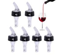6 pcs Vertidor de Botellas,Porcionador, Dosificación por vertido,2cl y 4cl Botella Dosificadora/Medidores Vino, Vertedor de Botellas de Medición Automática para Vino Tinto, Nino Blanco, Whisky, Bares