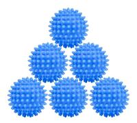 6 PcsBolas para Lavadora de Ropa, 6.5cmBolas de Secado para Lavadora, Pelota Bola de Lavado para Lavadoras, Bolas Secadora de Ropa, Bolas de Lavandería Reutilizables para Secadora Lavandería