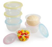 6 pedazo envases de plastico con tapa（1.1L），recipientes para alimentos（El color es aleatorio），marmitas de comida，deli containers，meal prep containers