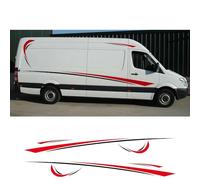 6 Pegatinas para Coche, para Benz Sprinter W906 515 Autocaravana Caravana RV Rayas Camper Van Vinilo Adhesivo Tuning Accesorios para Coche