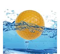 6 pelotas de golf flotantes de práctica coloridas, pelota flotante de agua, pelota de golf para estanque o lago, alrededor del 10% de ellas se coloca sobre el agua (amarillo)